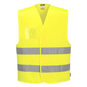   Portwest Jól láthatósági mellény - azonosítókártya tartóval