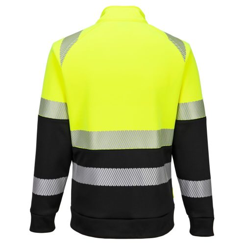 Portwest DX4 Hi-Vis Class 1 funnel nyakú cipzáras pulóver