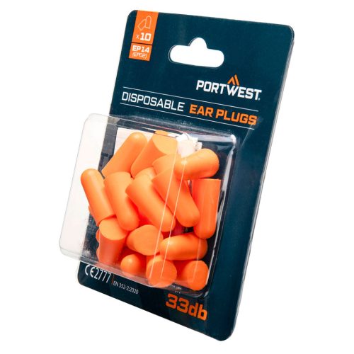 Portwest PU hab füldugók bliszteres csomagolással (10 pár)