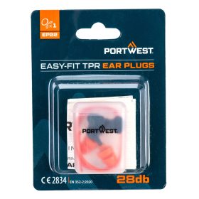 Portwest Könnyen illeszkedő zsinóros TPR füldugó