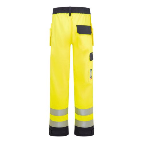 Portwest Bizflame Hi-Vis kontraszt lángálló lengőzsebes nadrág