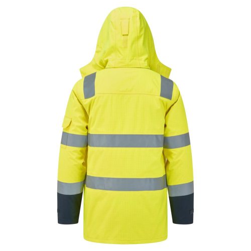 Portwest Bizflame Rain+ Hi-Vis Multi-norm kontraszt lángálló télikabát