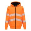 Portwest PW321 Hi-Vis téli cipzáras pulóver