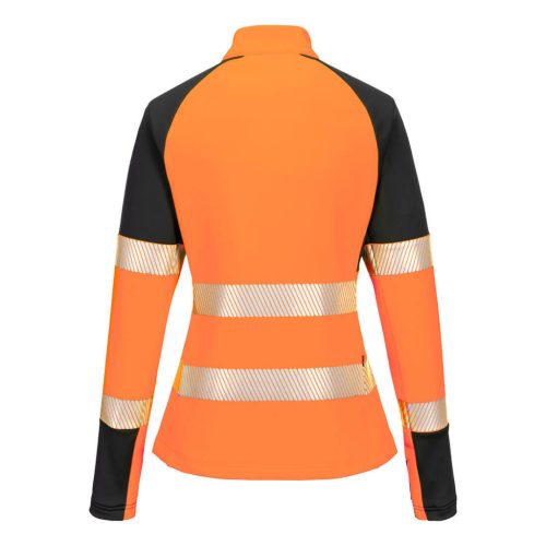 Portwest PW3 Hi-Vis női 1/4 cipzáras pulóver