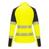 Portwest PW3 Hi-Vis női 1/4 cipzáras pulóver